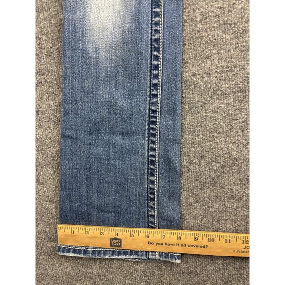 Miss Me Jeans Womens 26 Bootcut Distressed Embellished Rhinestone JE5152B71 - Picture 6 of 8